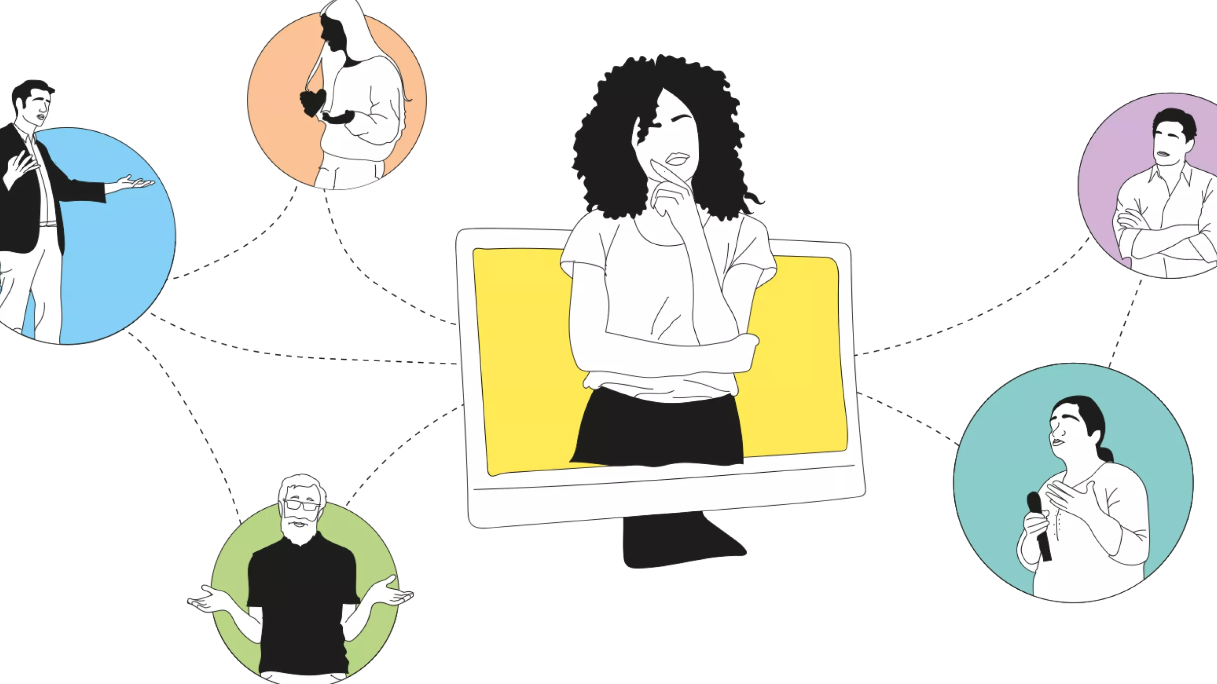 Illustration Dialogplattform