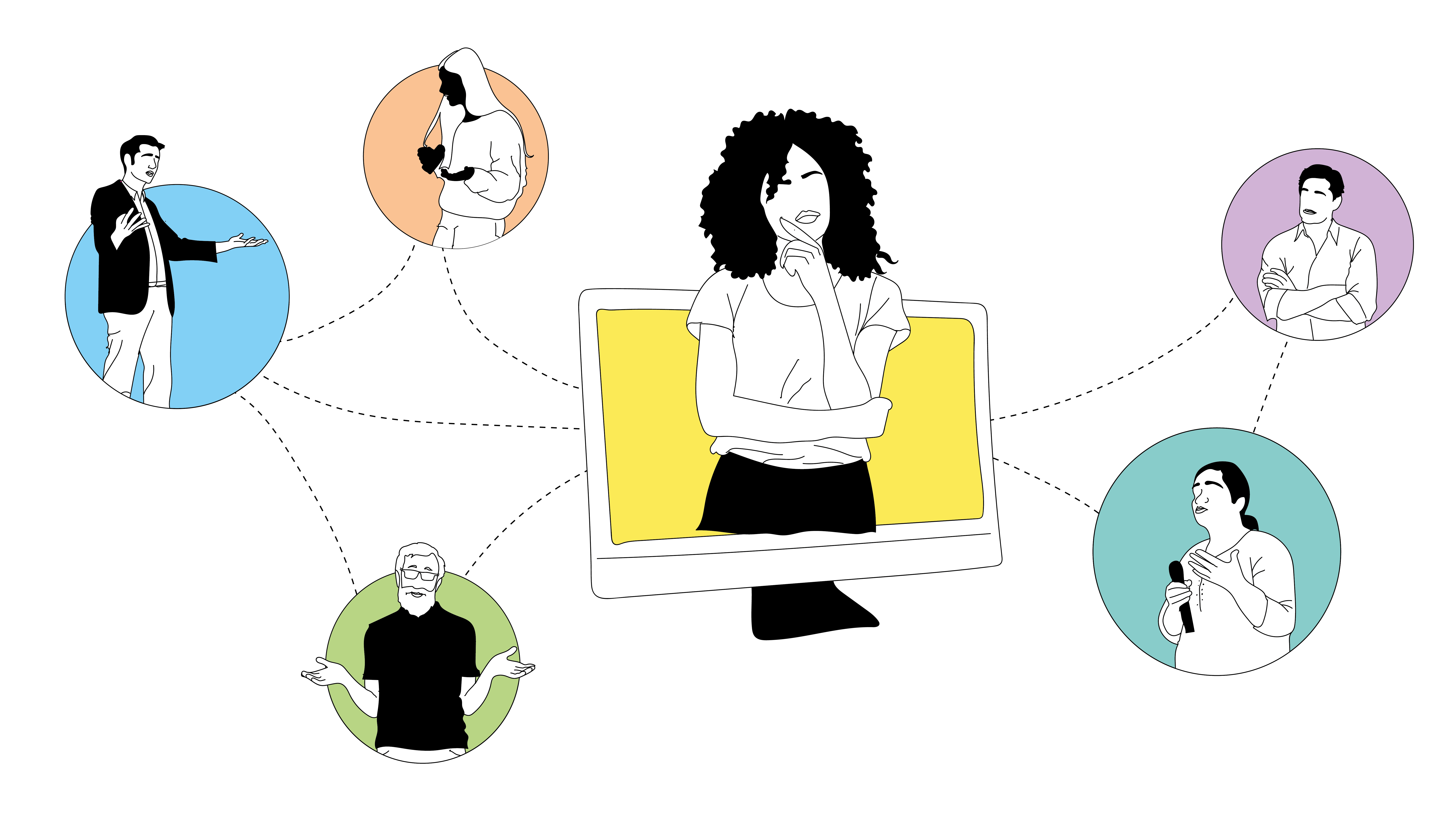 Illustration Dialogplattform